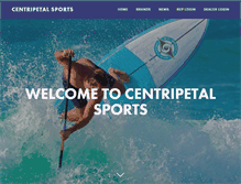 Tablet Screenshot of centripetalsports.com